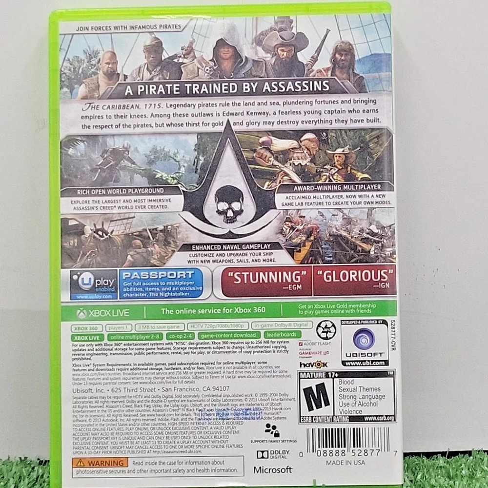 Assassins Creed IV‎ Black Flag for Microsoft Xbox 360, 2013 GameStop Edition